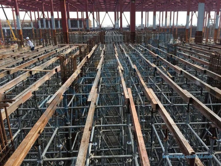 Adjustable-U-head scaffolding