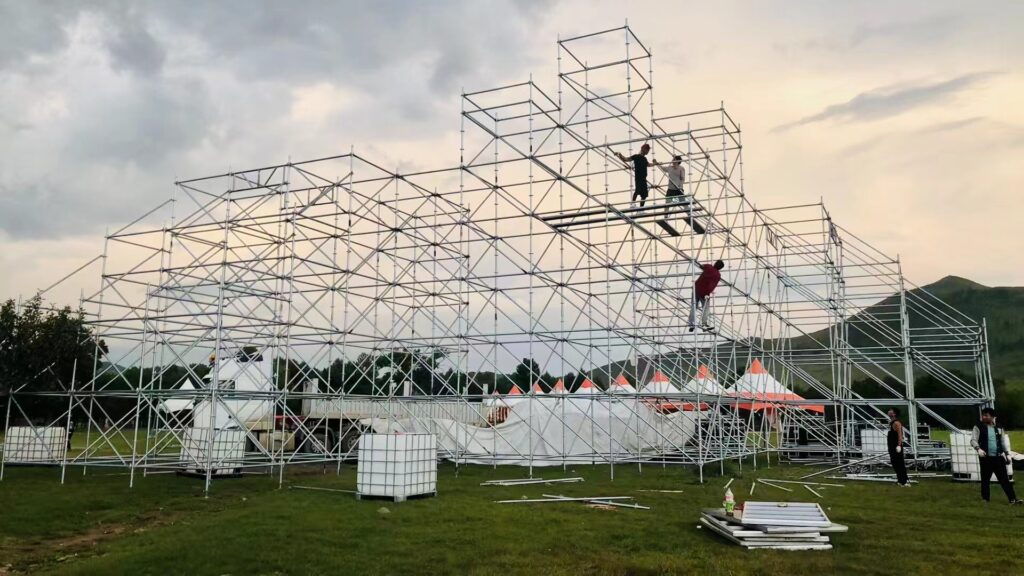 outdoor event scaffolding